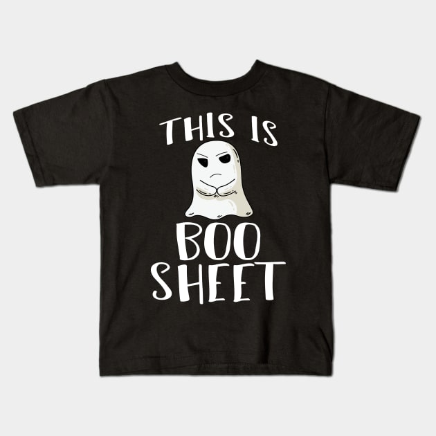 This Is Boo Sheet - Halloween Boo Boo Sheet Ghost Costume Kids T-Shirt by Arts-lf